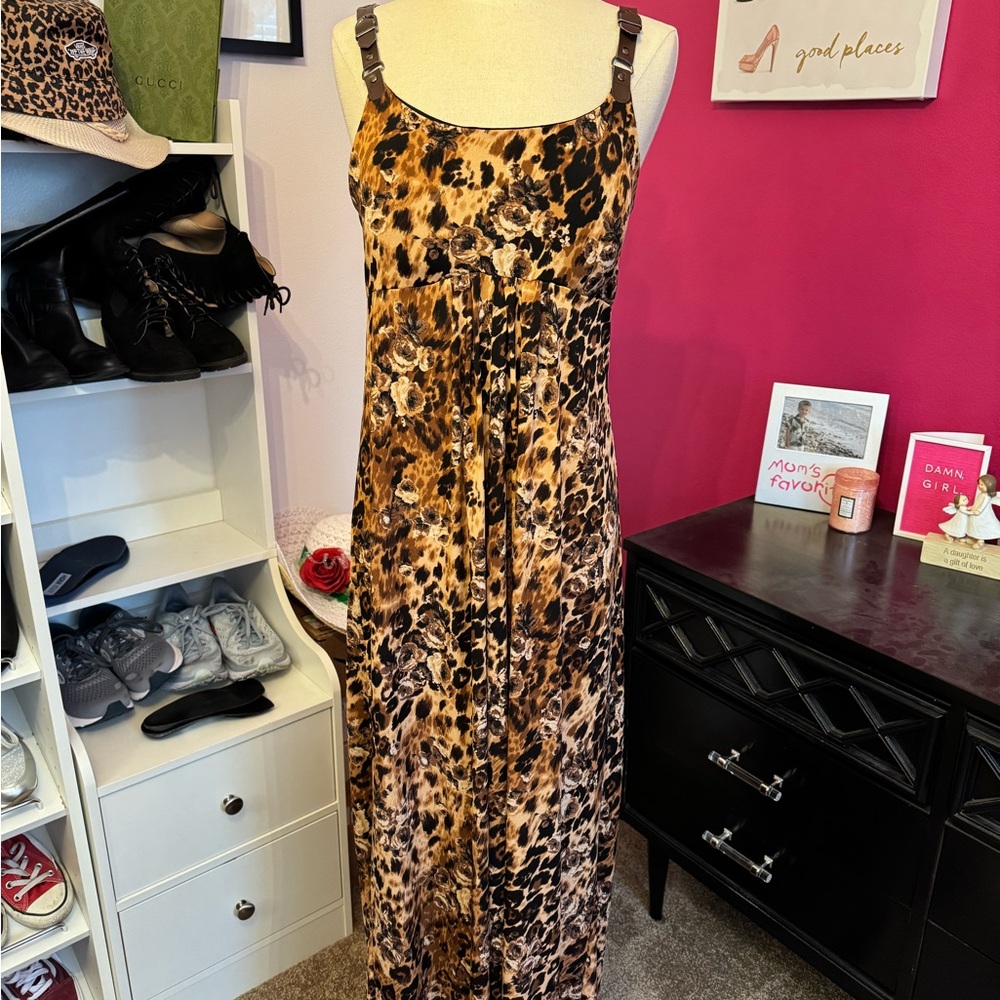Leopard Print Maxi Dress